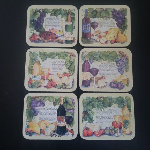 Jason Dining Vintage Jason Coasters In Vino Poshmark